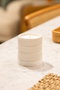 Aberto Design Vela Beige de Concreto con Aroma a Ámbar para Decoración del Hogar Elegante y Sofisticada